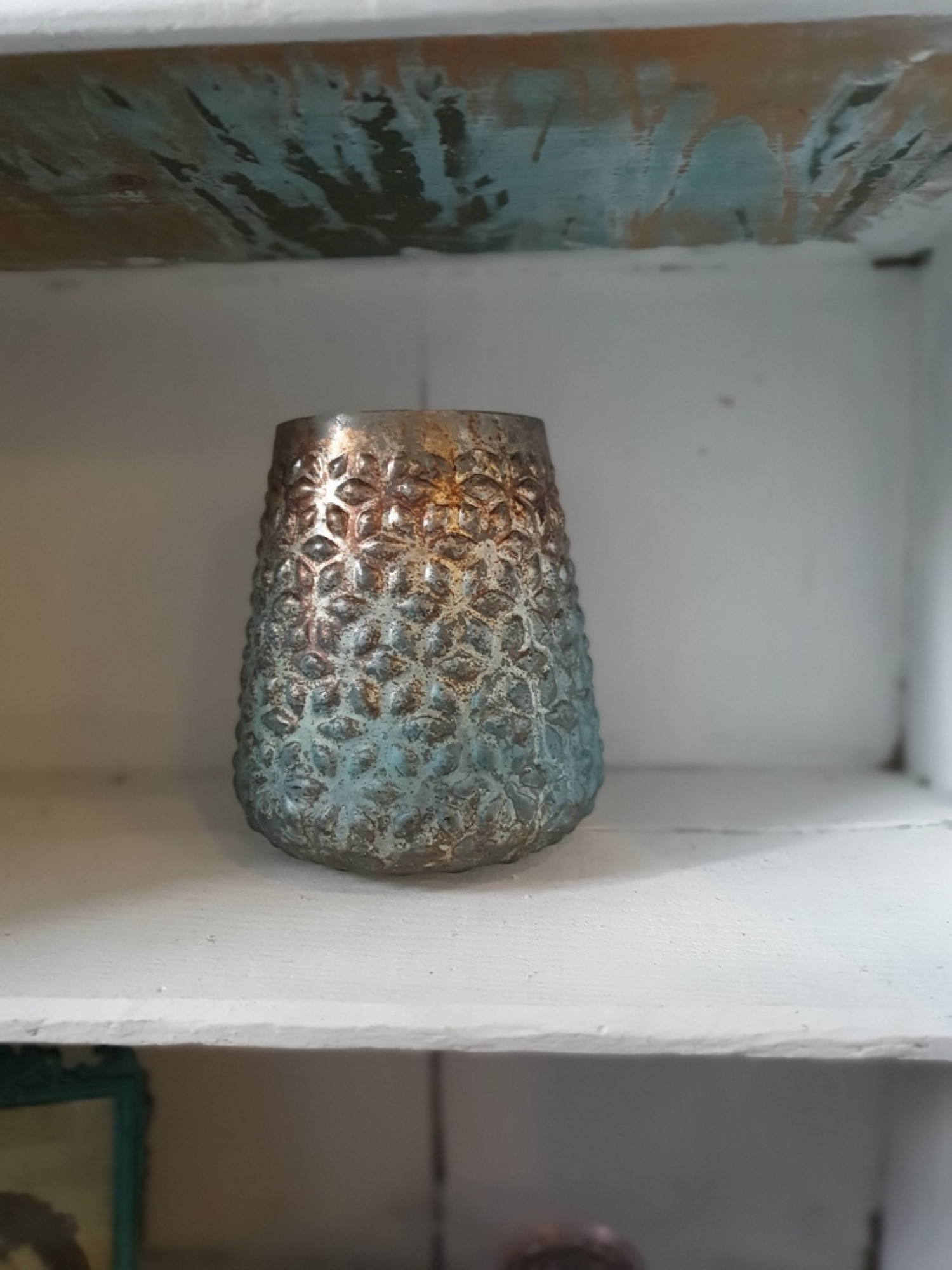 Vintage Windlicht Antique Ocean "L"