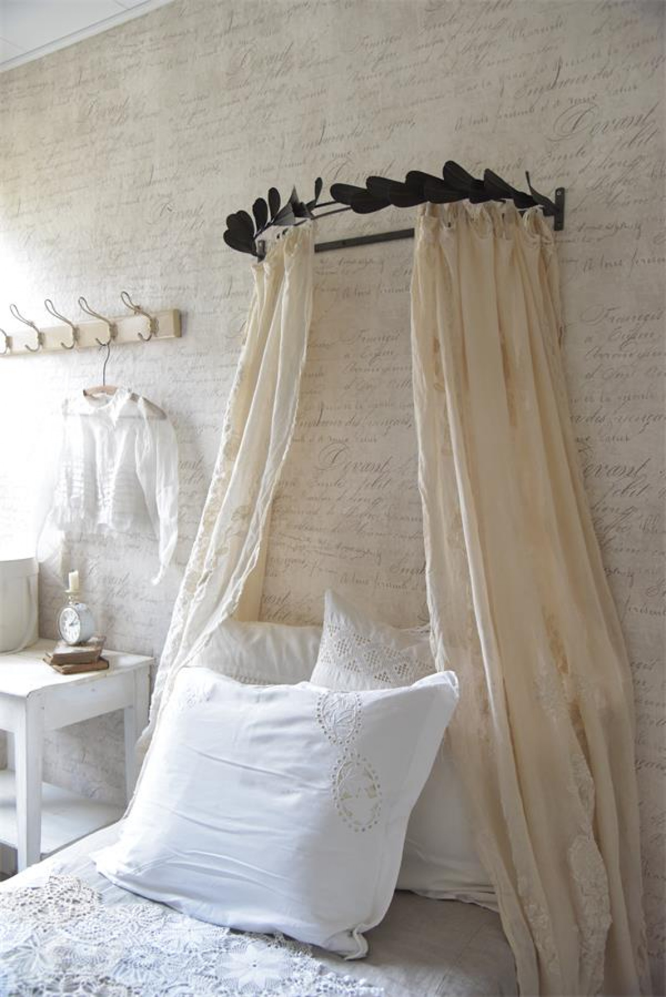 Betthimmel Bettkrone Metall Vorhangstange JDL