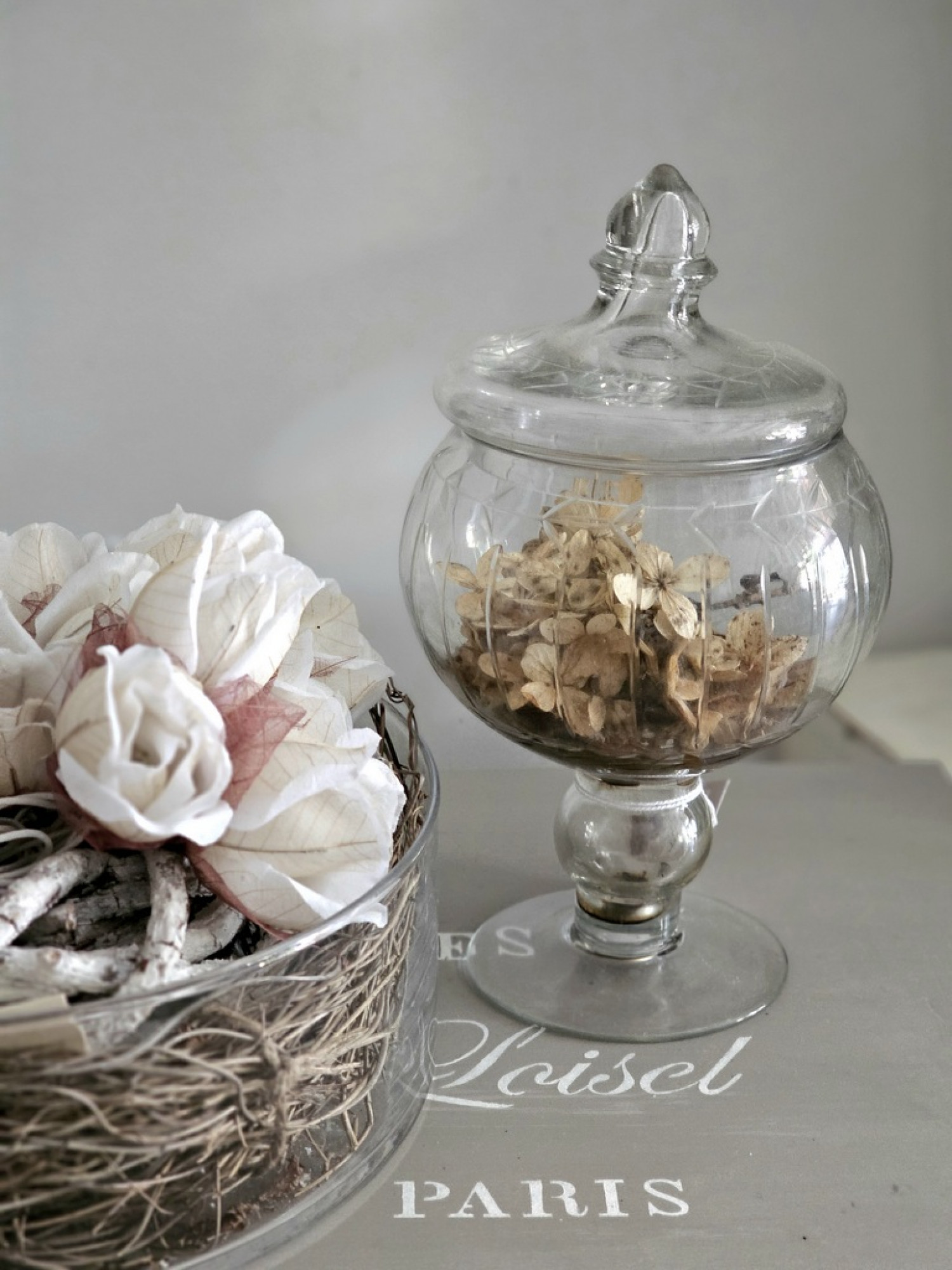 Bonboniere Bonbonglas  Zuckerglas bowle m. Deckel