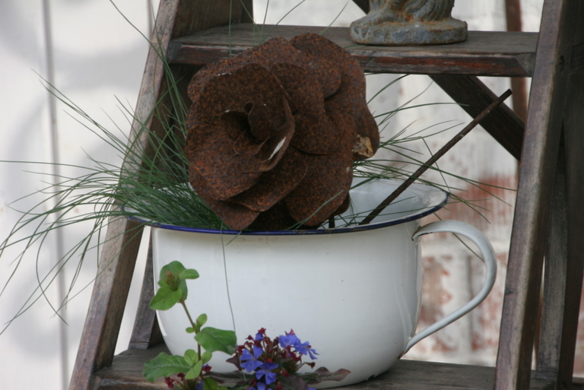 garten-deko-rose-rost-eisen