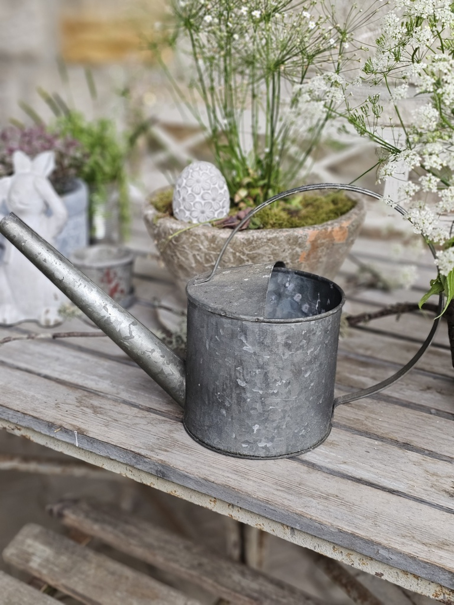 Gießkanne Metall Zink 1,5 L