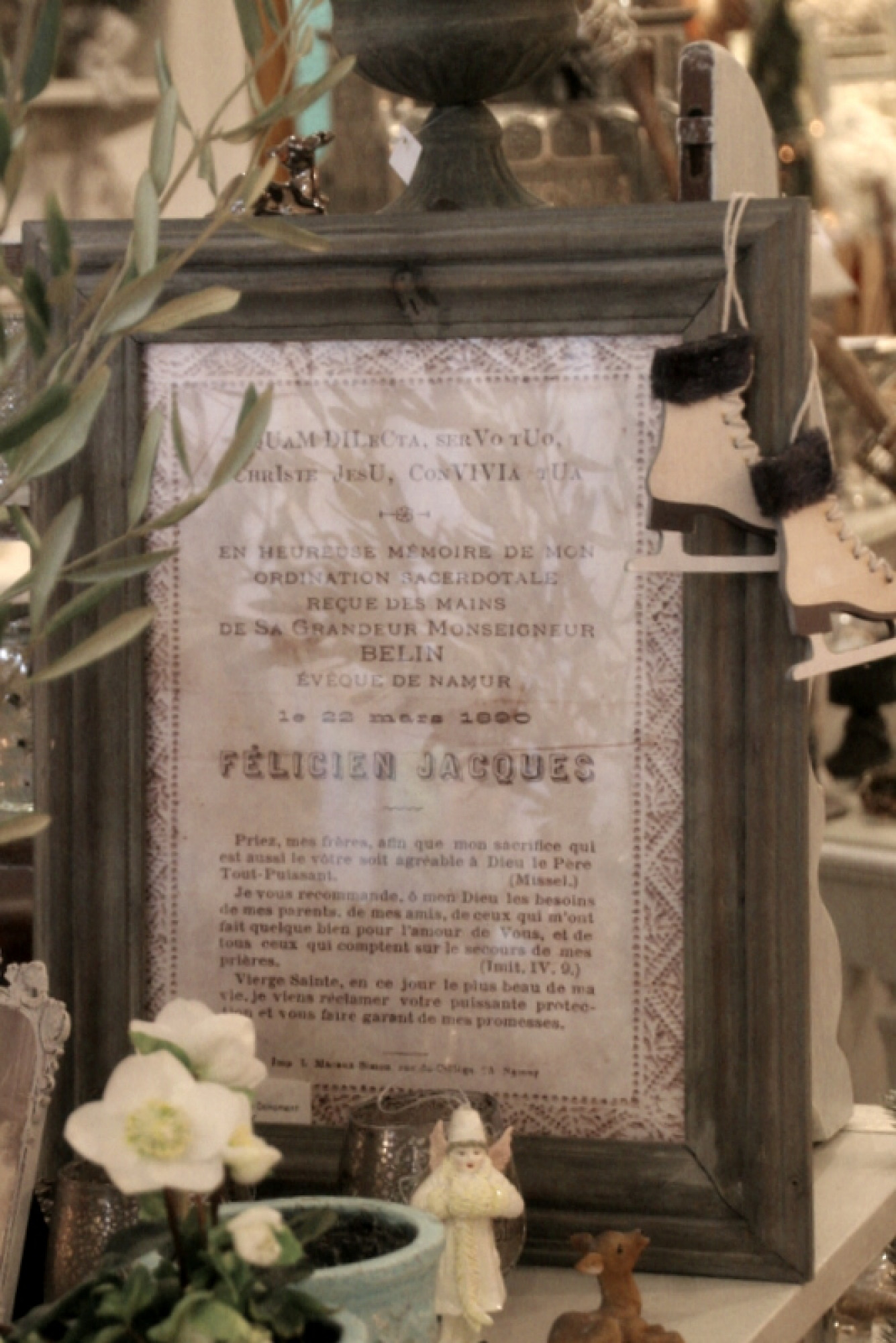 bild-rahmen-grau-druck-altes-diokument