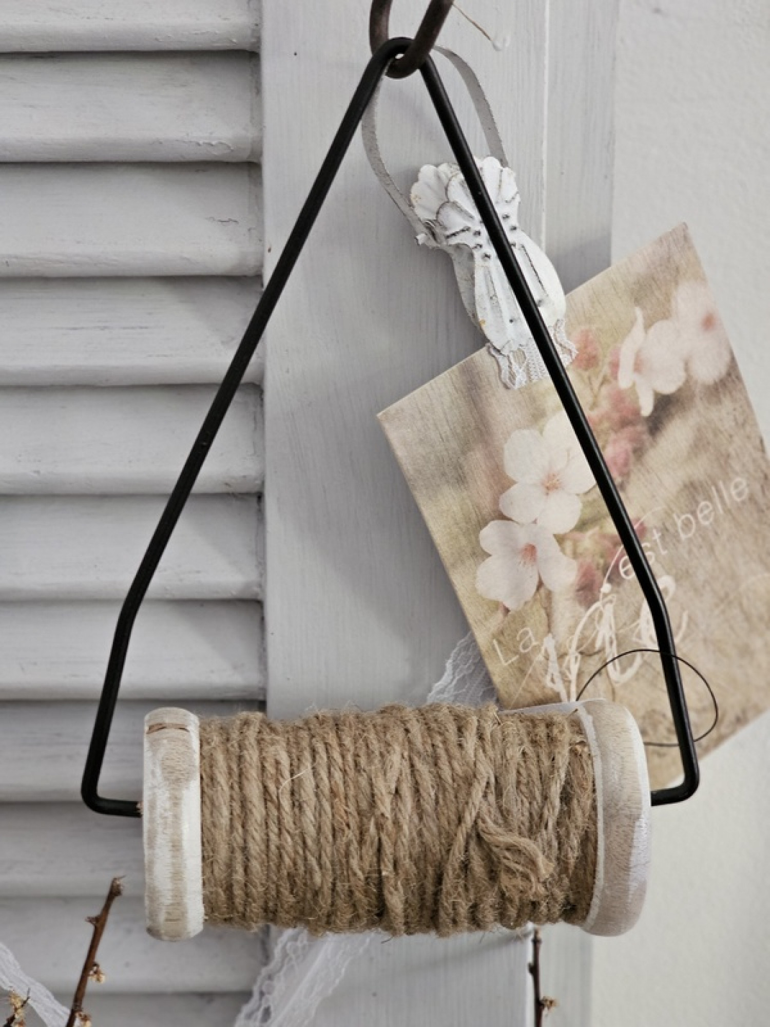 Halter Juteschnur zum HängenV intage Country