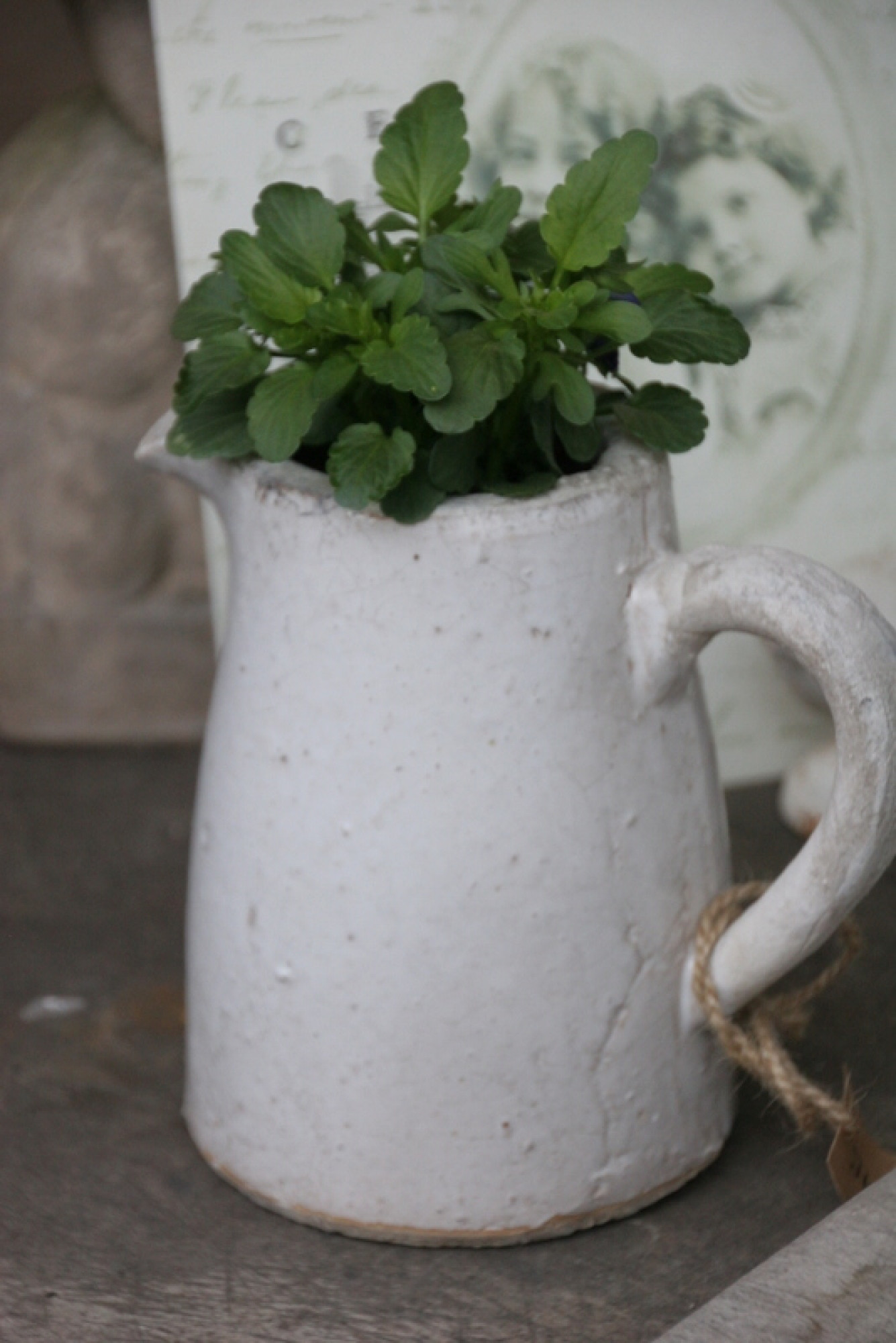 Country Krug Keramik cream 17cm