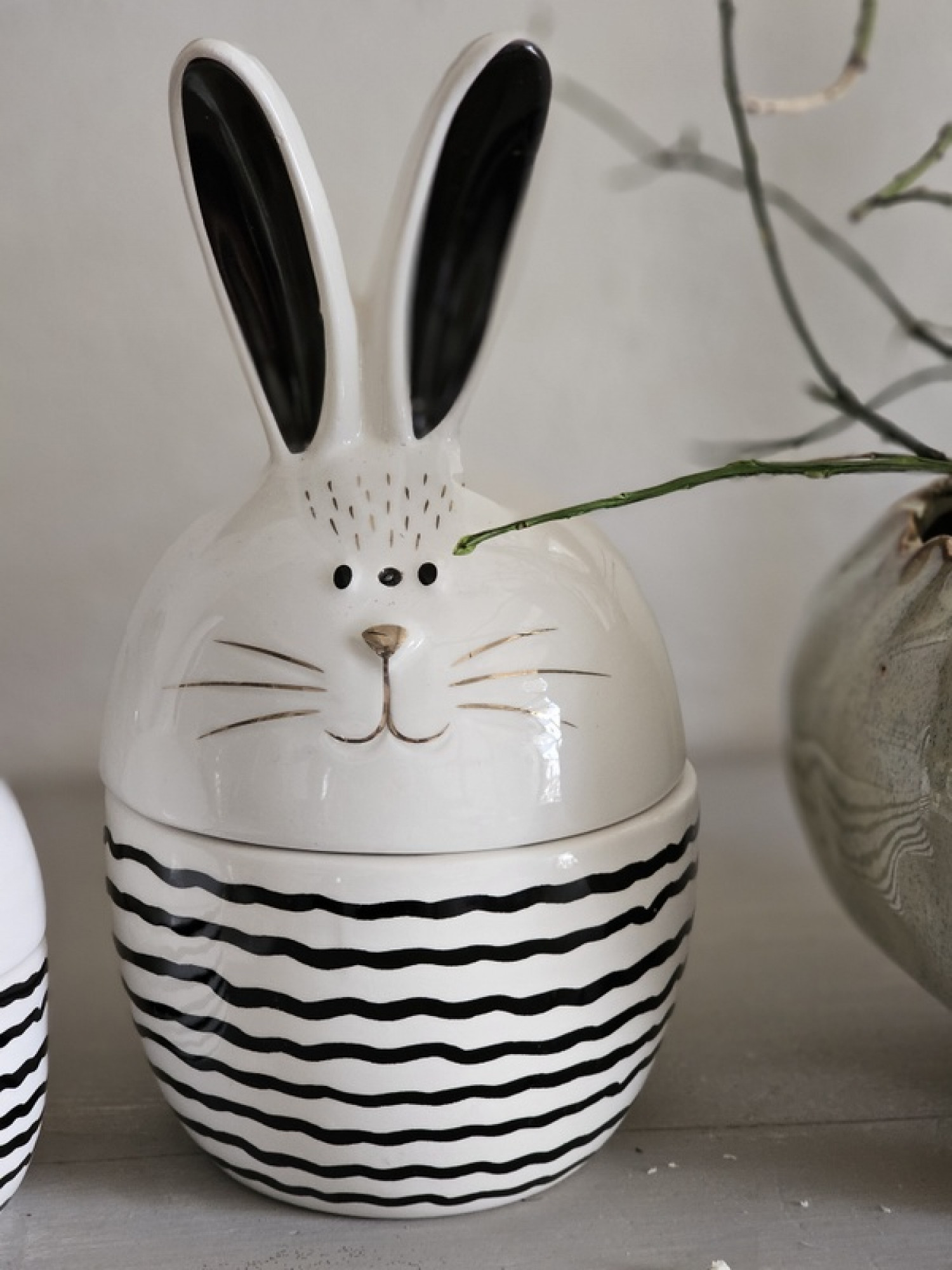 Osterei Schale Deckel Hase big