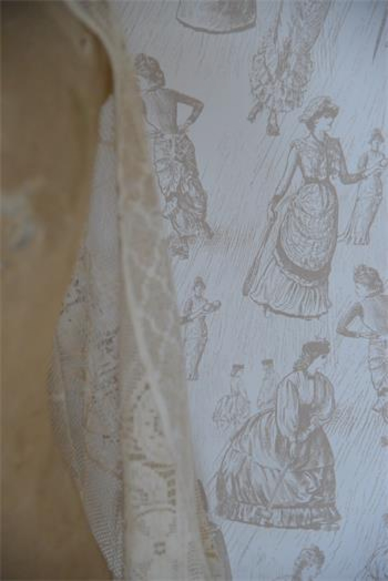 Vintage Tapete "Toile de jouy" Jeanne d'Arc Living
