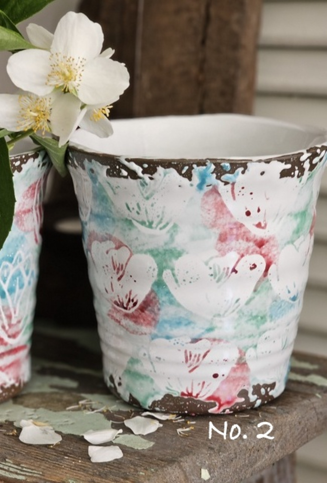 Blumentopf Übertopf Keramik Tulpen Blumen