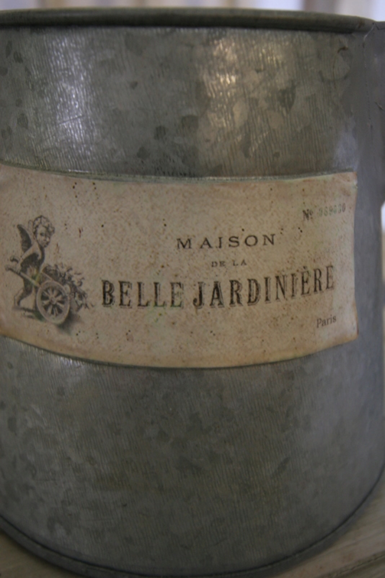 Blumen Metall Topf Gießkanne Zink No.1