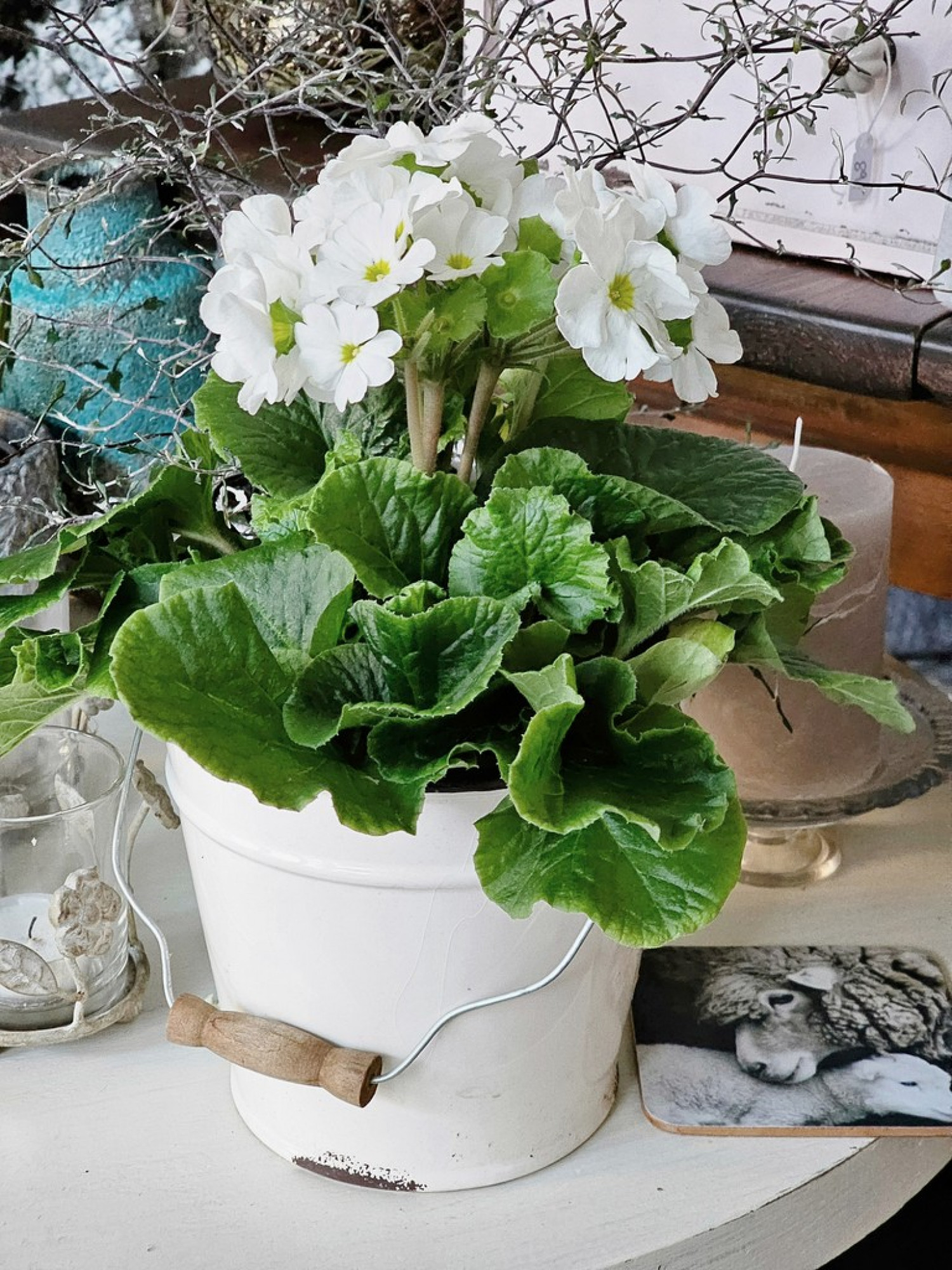 Übertopf Emaille-Look Keramik - S