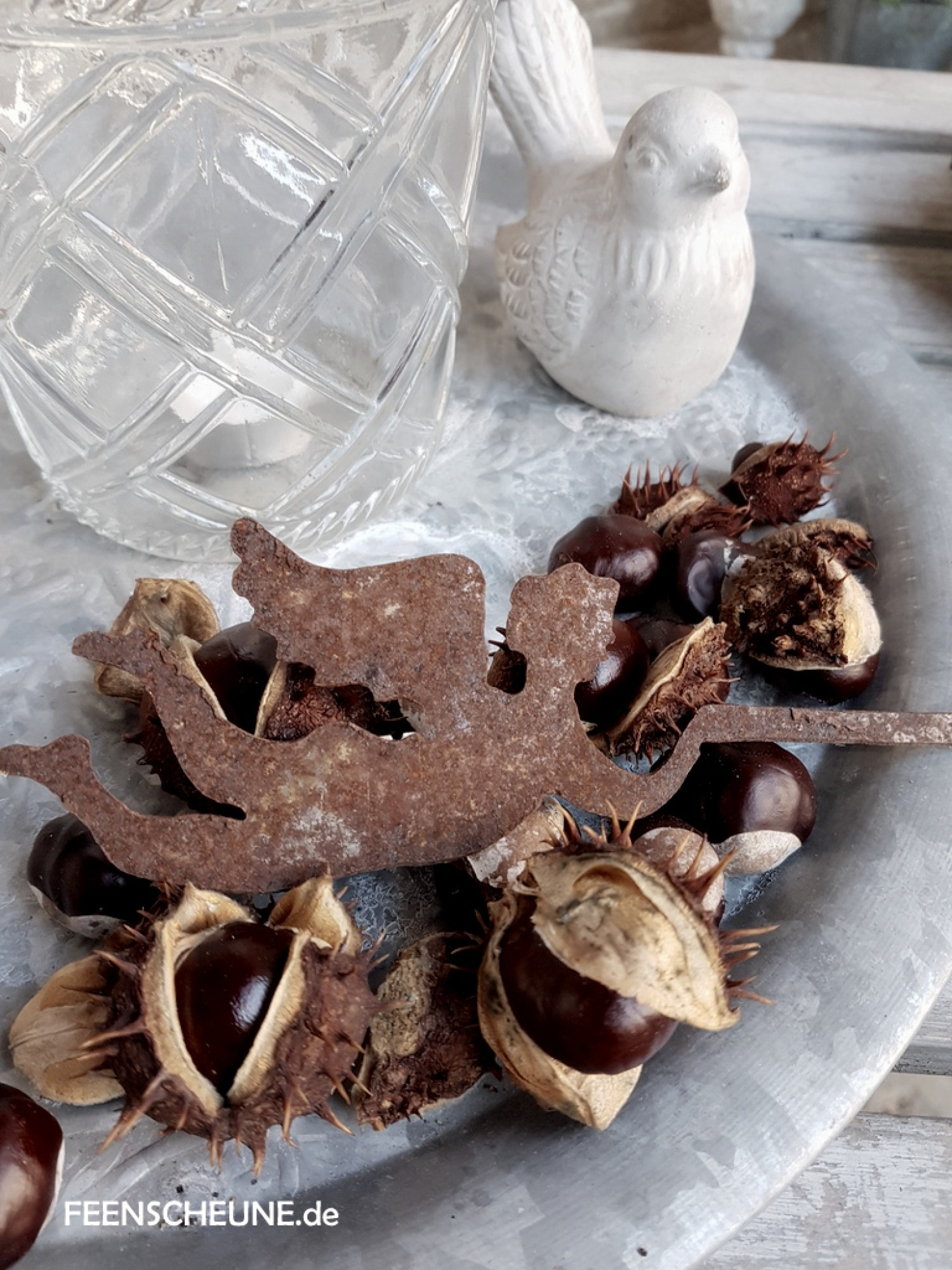 Engel für Spitzkerze Rostdeko