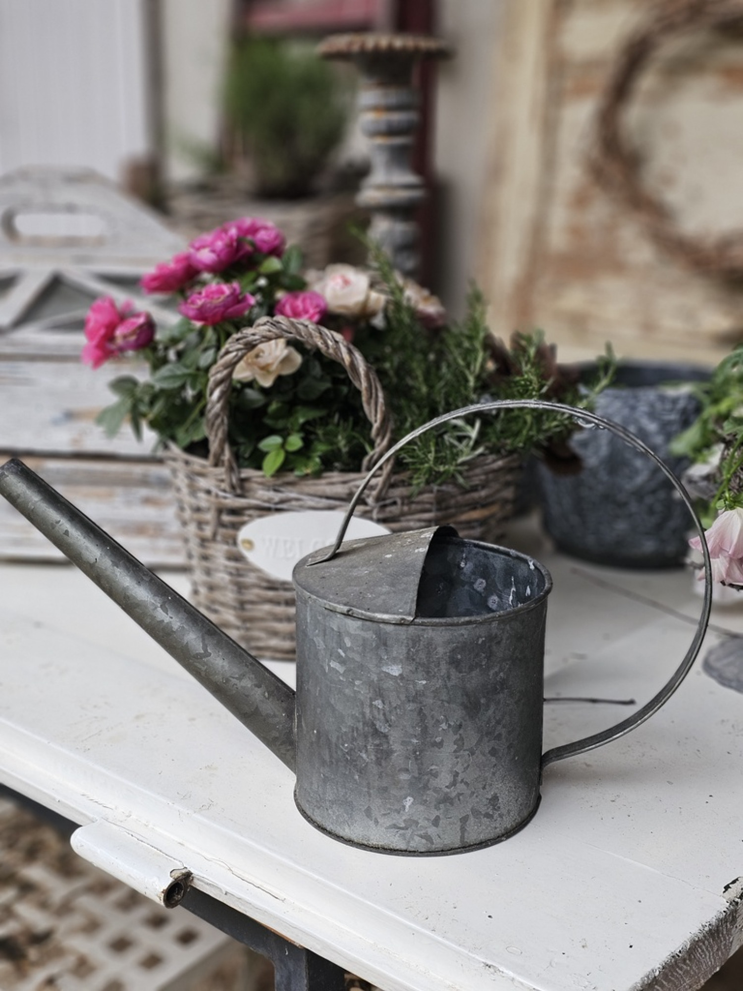 Gießkanne Metall Zink 1,5 L