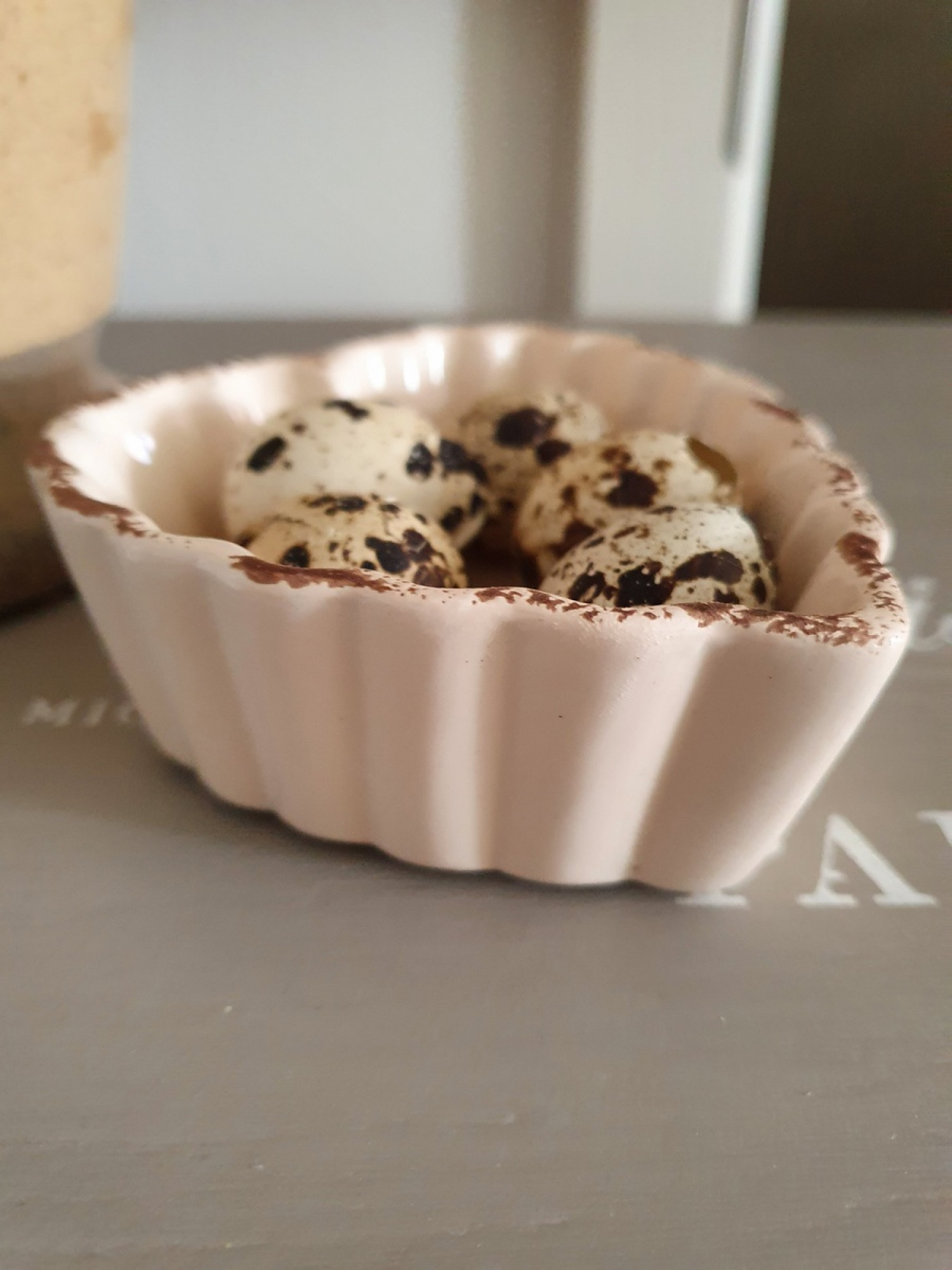 Schale Herz Keramik Vintage zartrosa