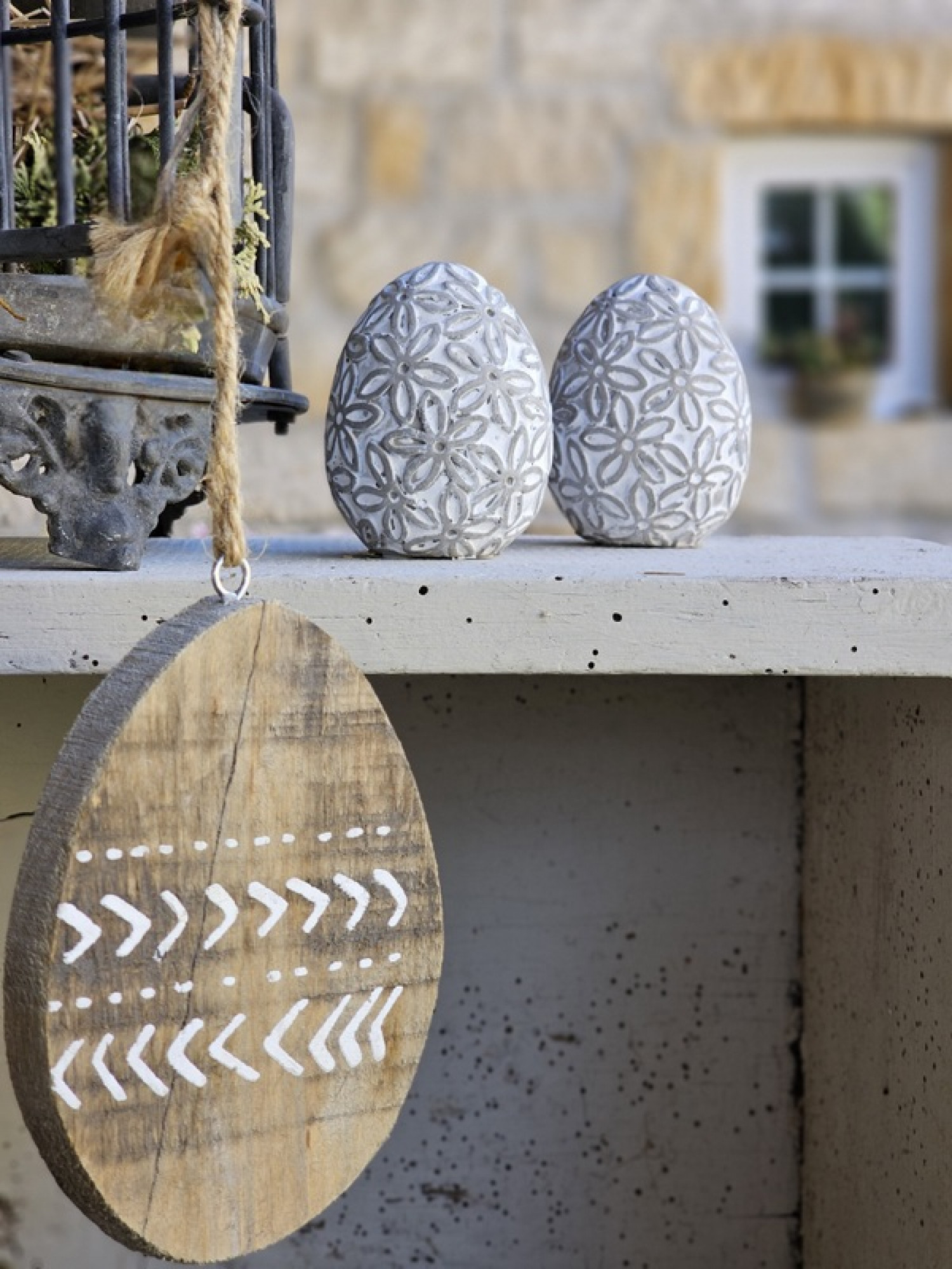 Holzei Deko Ostern Natrual Deko small