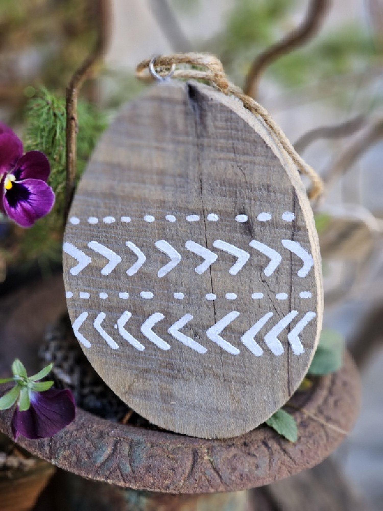 Holzei Deko Ostern Natrual Deko small