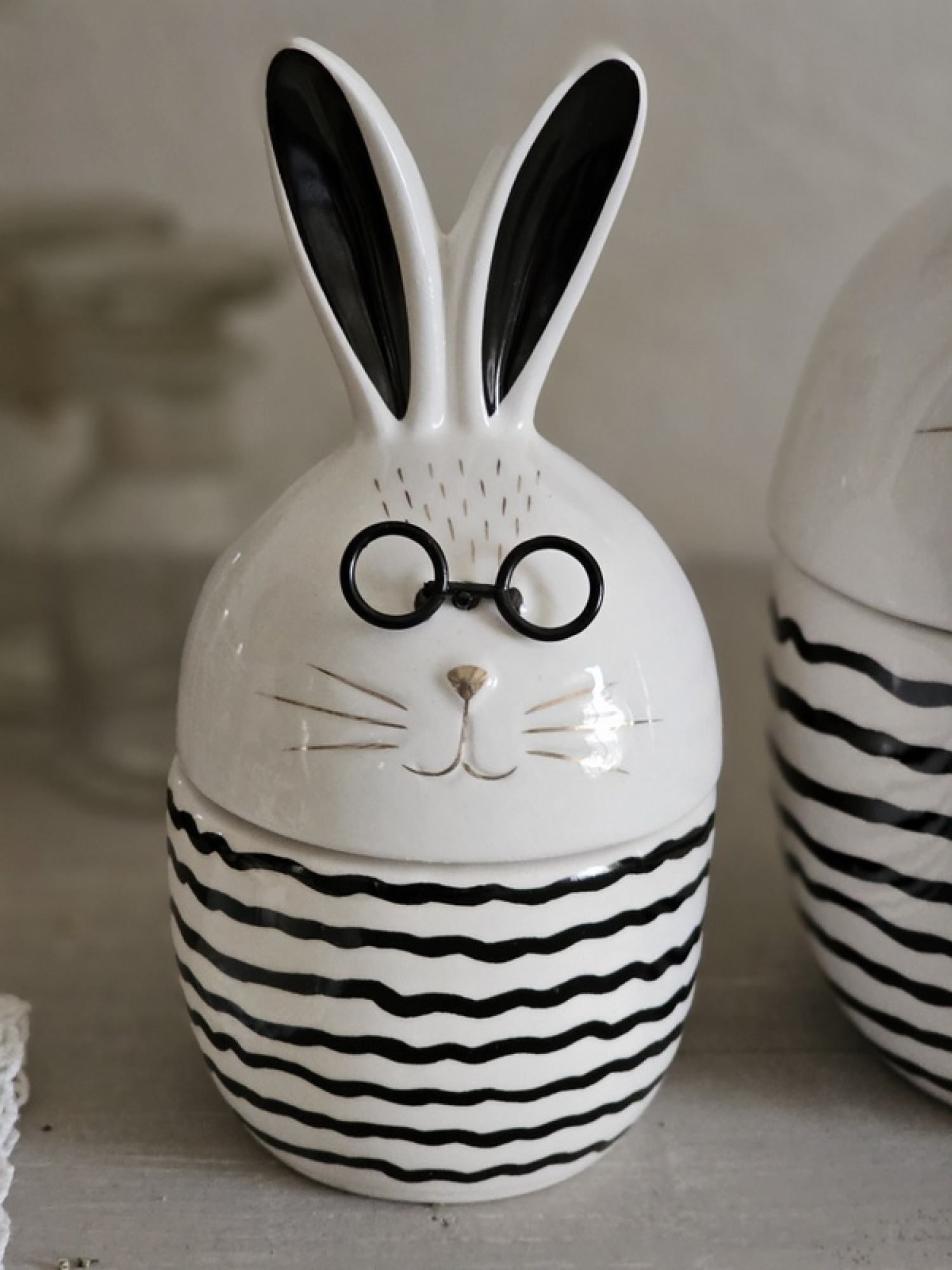 Osterei Schale Deckel Hase klein