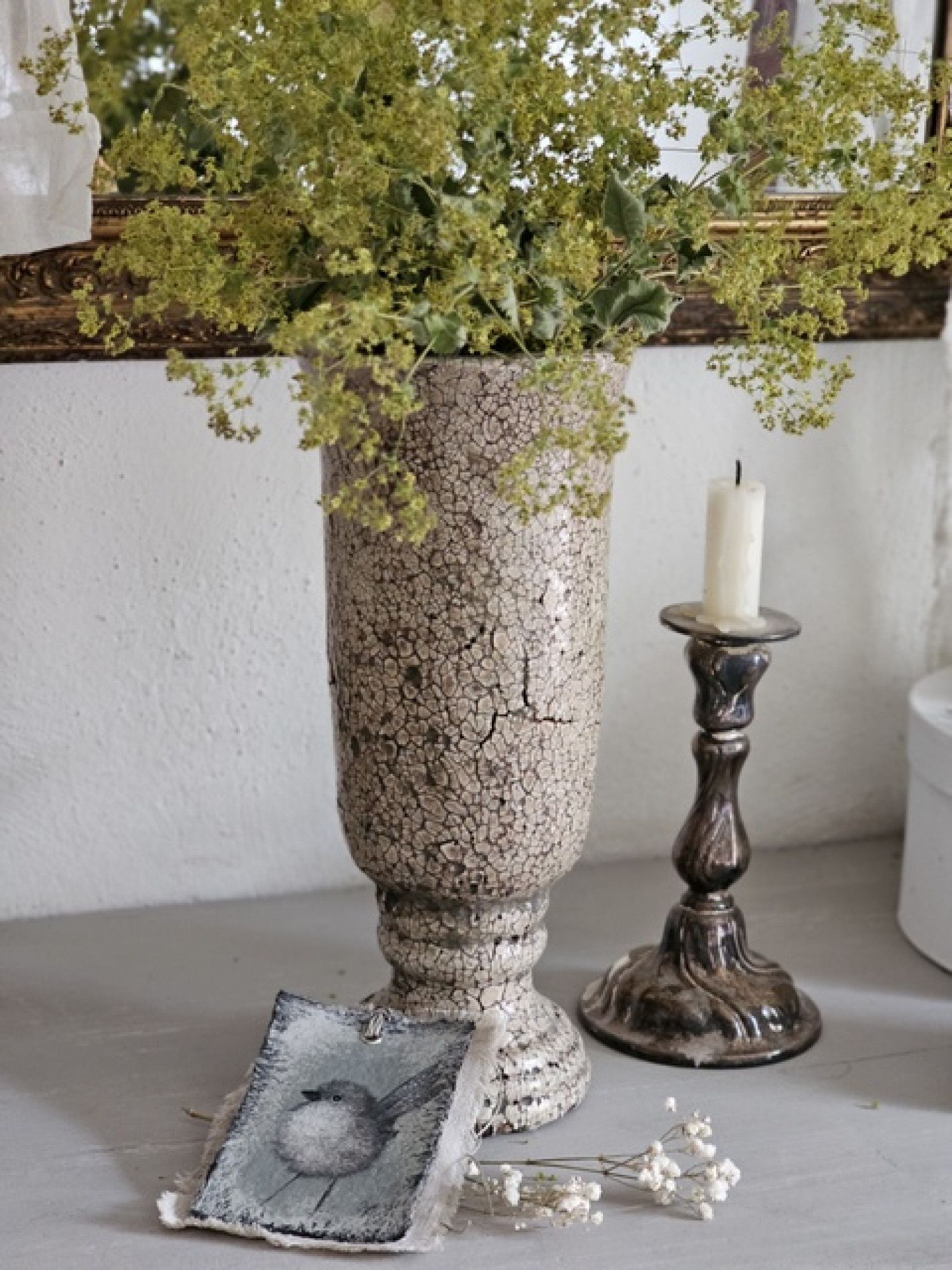 Vase Topf Keramik Krakelee