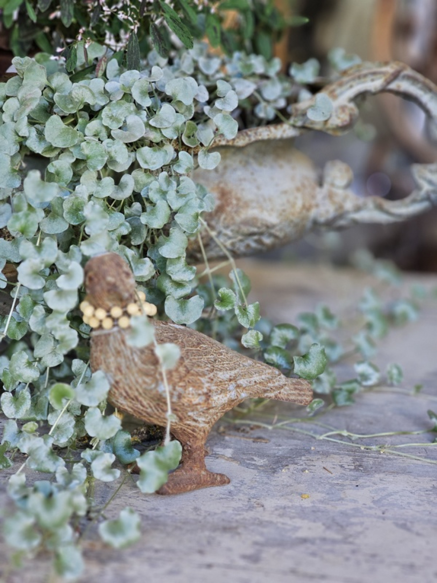 Vogel Eisen Guss Garten Deko