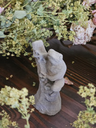 Frosch-stein-guss-deko
