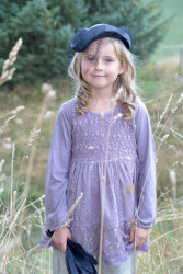 Vintage Mädchenkleid light plum