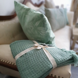 Country Tagesdecke Kuscheldecke gewebt