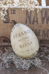 Osterei Dekoei Handarbeit 10 cm