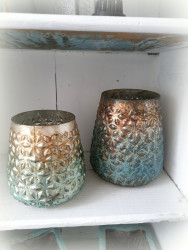 Vintage Windlicht Antique Ocean "L"