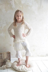 Kinder Strickpulli Lochmuster