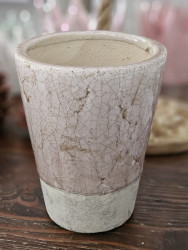 Keramik-Übertopf / Vase „rose“