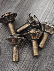Kerzenhalter für Flaschen – mattgold