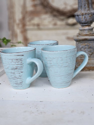 Becher Landhaus dusty-green gebürstet