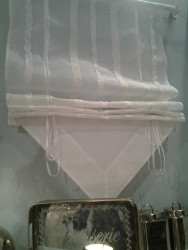 Raffvorhang "ROMANTIK WHITE" 60x150 cm