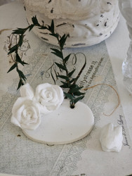 Geschenkanhänger Tischkärtchen Stuck Handmade